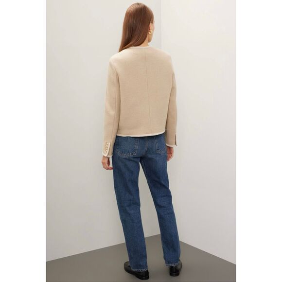 DUNST Beige Tweed Boucle Jacket 💙 - Picture 2 of 11